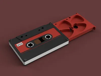 Cassette Guitar Pick Holder (portapuas)