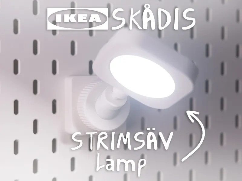 Skadis Lamp mount - Functional