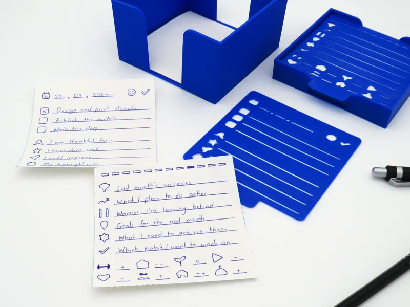 Journal Stencils Pro for Post-Its and Square Notes