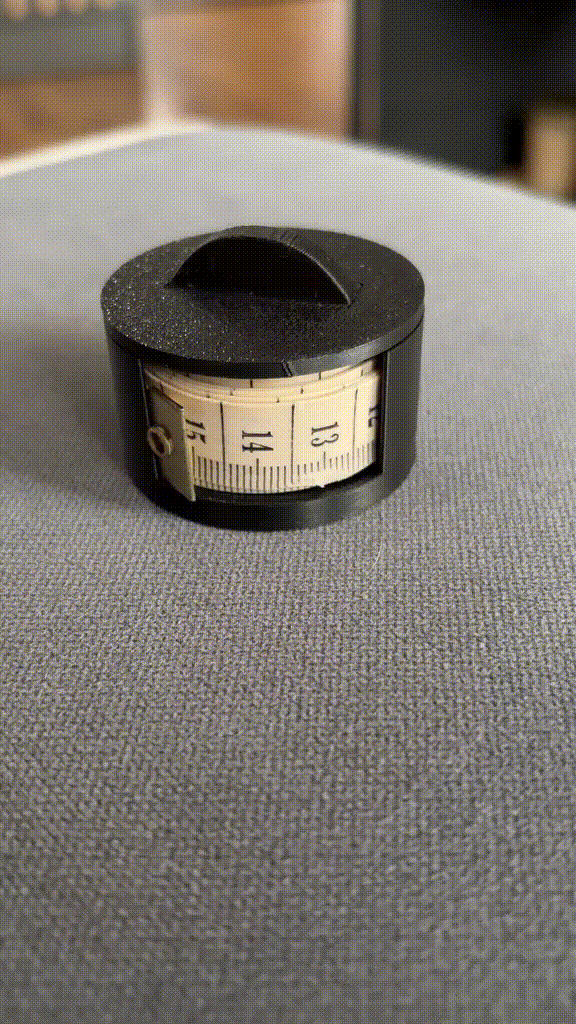 Retractable Tailor Tape Measure Case / Dispenser