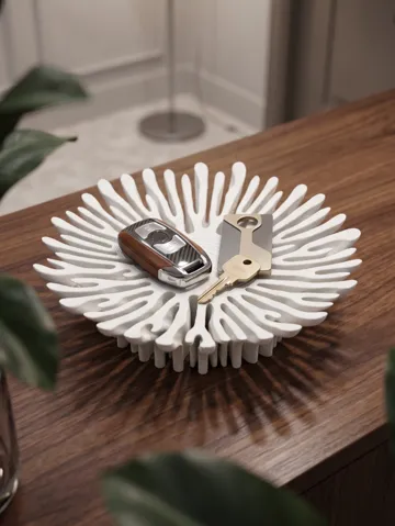 Bandeja organizadora: Coral Key Tray – Multi-Purpose Decorative Dish — vista de referencia 2