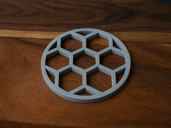 Dessous de verre hexagonal