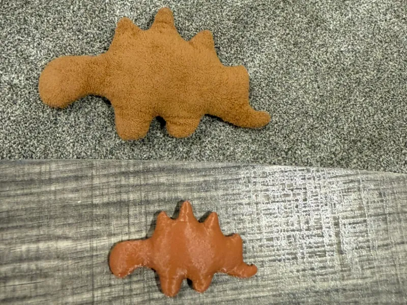 Dino Nuggie Plush (single color, easy print)