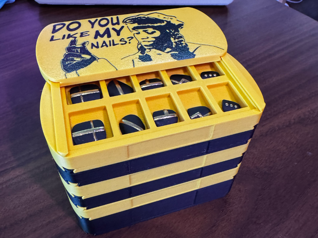 Expandable Press On Nail Storage System w/ Toolbox