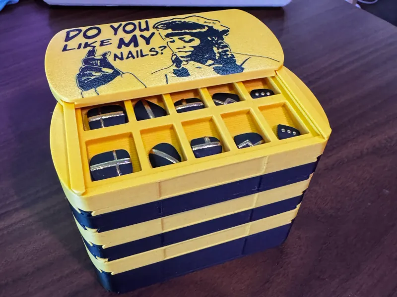 Expandable Press On Nail Storage System w/ Toolbox