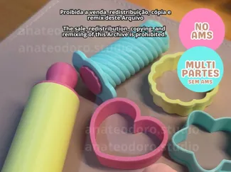 kit para Massinha de Modelar (Play Dough Set)