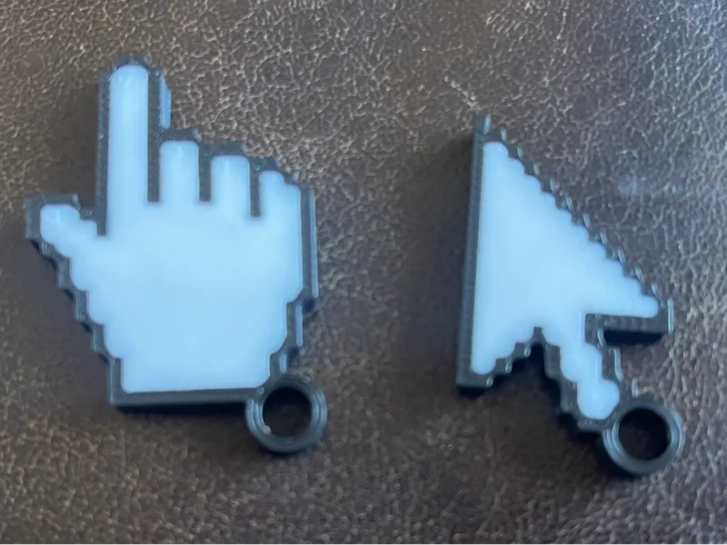 Mouse Cursor Fun Keychain