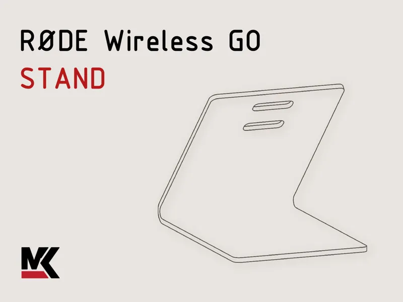 Angled Desk Stand for Rode Wireless GO I & II