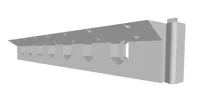 Ziptie inserts for LED strips (3 vented sides)