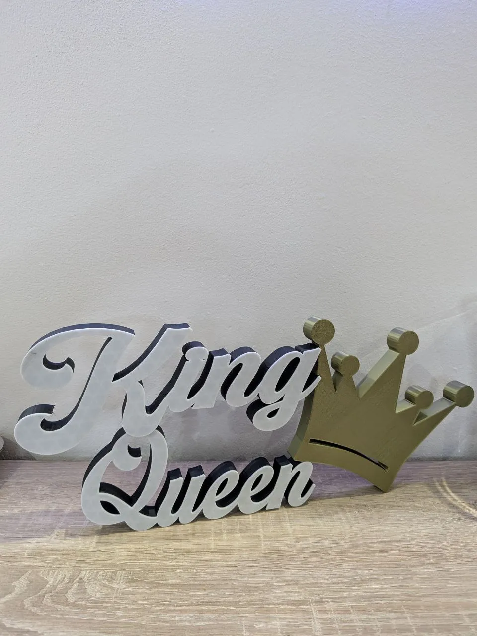 King & Queen decorative lettering by baumgart05 - MakerWorld