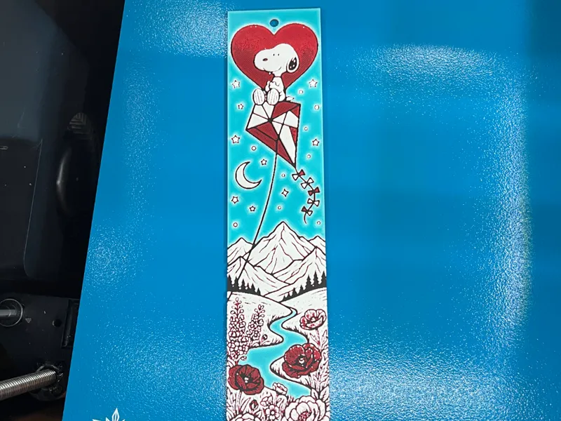 Snoopy Heart Kite Bookmark