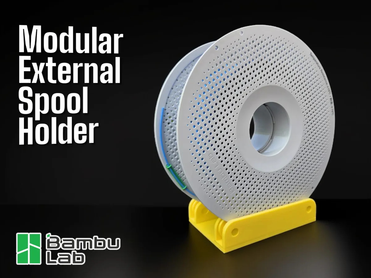 Modular External Spool Holder - Free 3D Print Model - MakerWorld