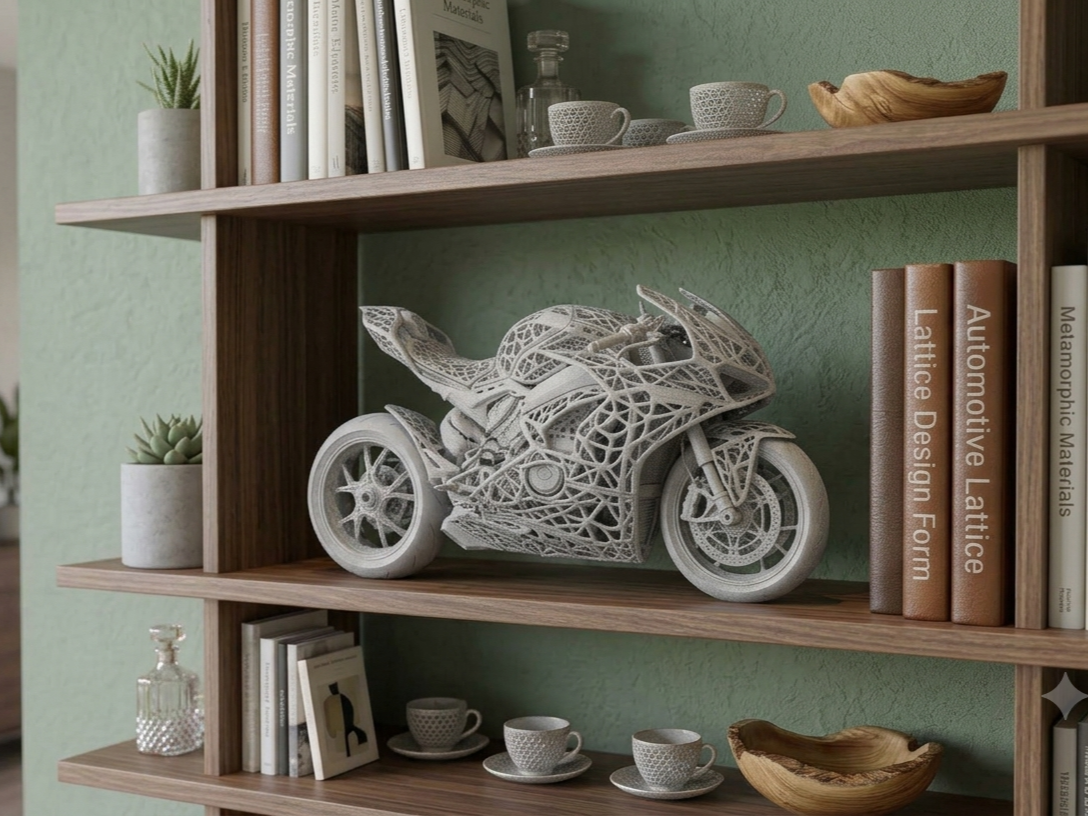 Ducati Panigale V4 Voronoi Scale Model 3D - 1