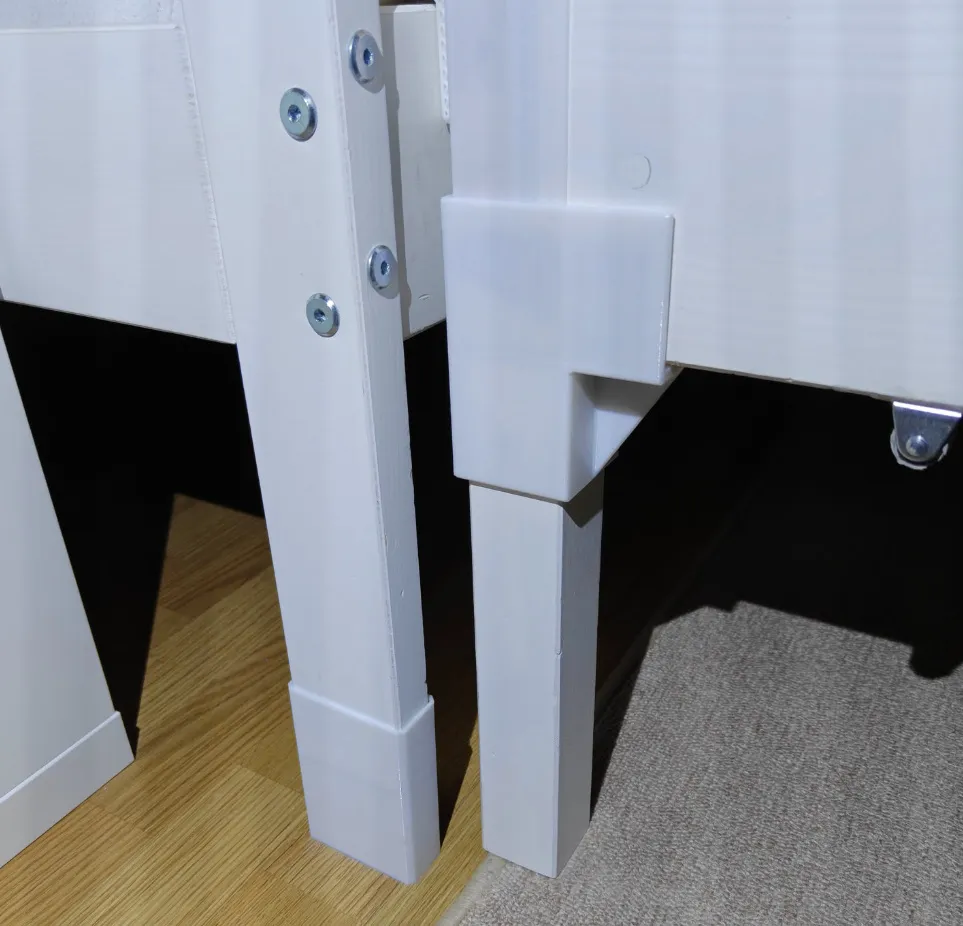Bunk Bed Riser Mydal bunk bed foot riser - Free 3D Print Model - MakerWorld