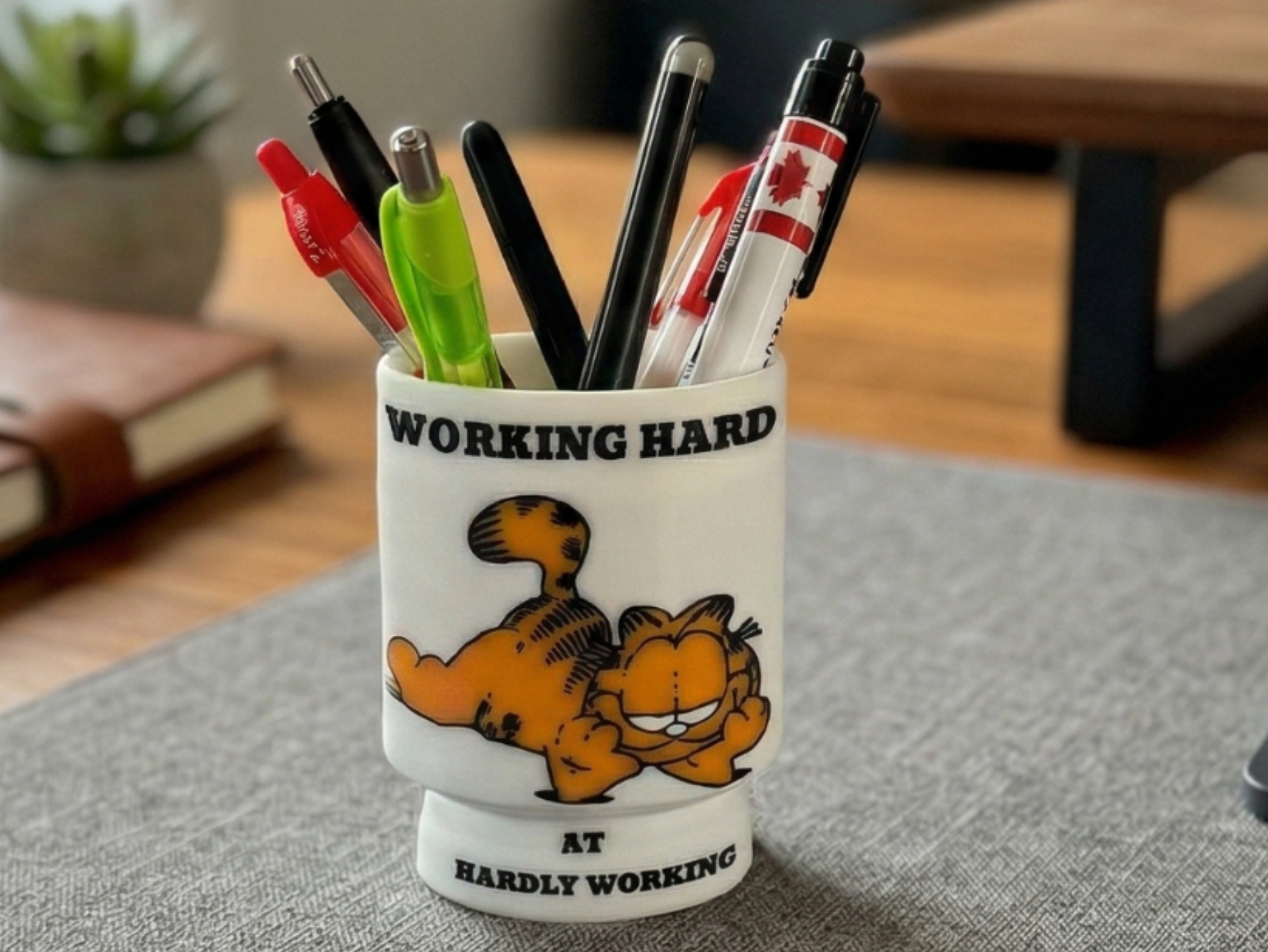 The Procrastinator's Pen Cup: Garfield Edition
