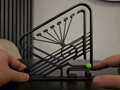 Print in place - Crazy Marble Fidget Desk Toy V3