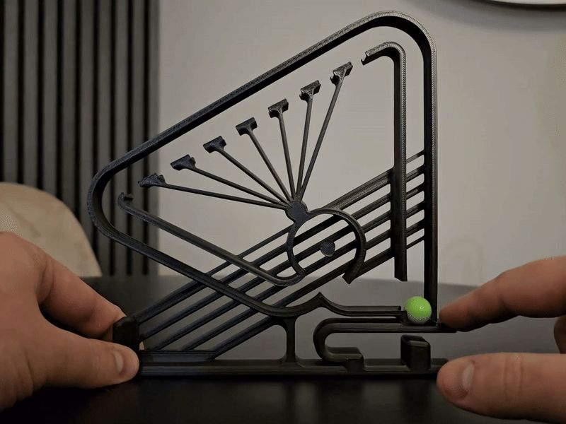 Print in place - Crazy Marble Fidget Desk Toy V3