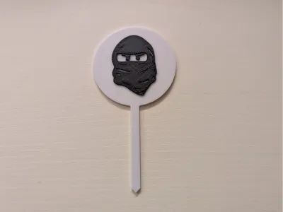 Ninjago basic rounded muffin / cake topper