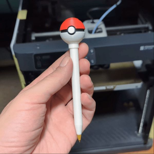 Spinning Pokeball Pen Pokemon Bic Fidget
