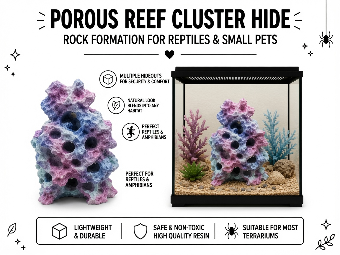 Porous Reef Cluster Hide – Rock Formation