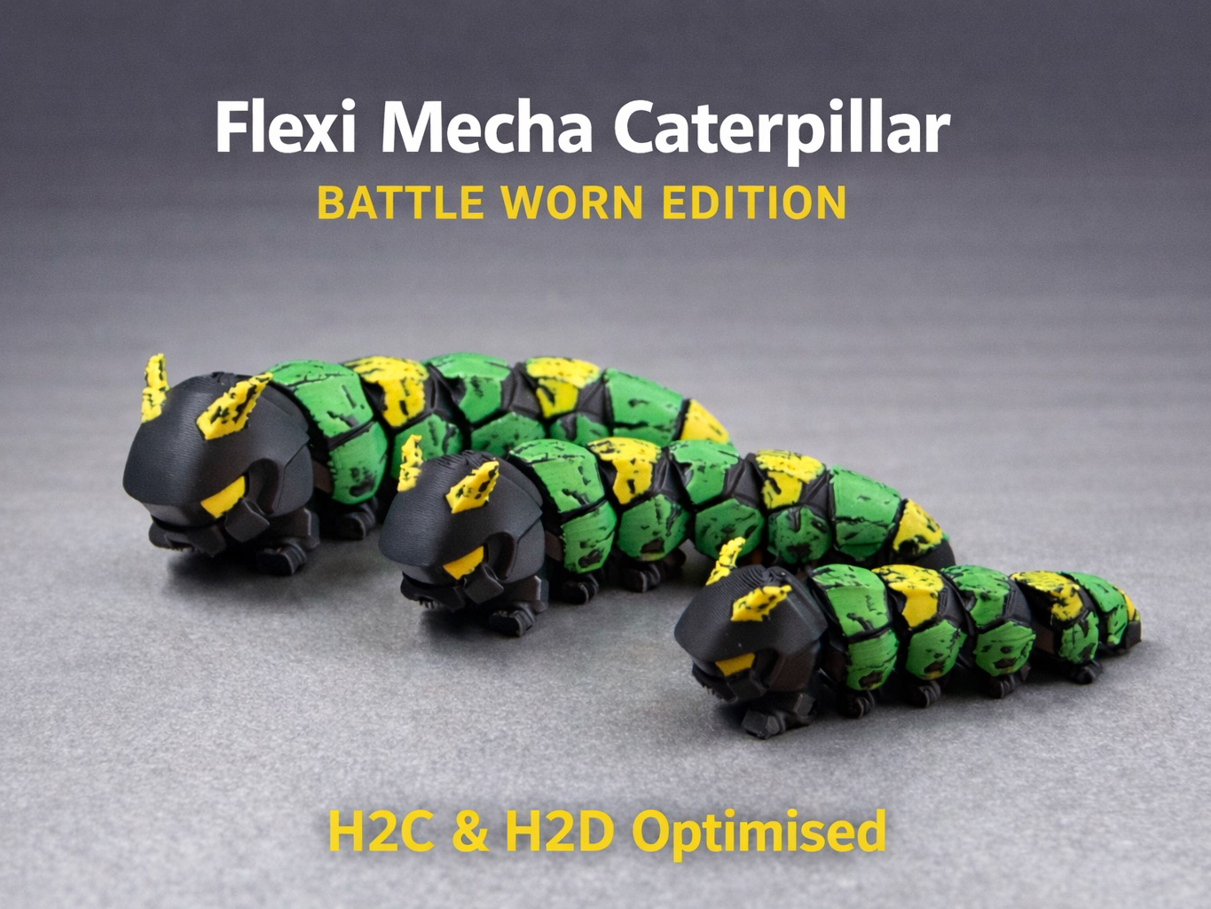 Flexi Mecha Caterpillar – Battle Worn Edition
