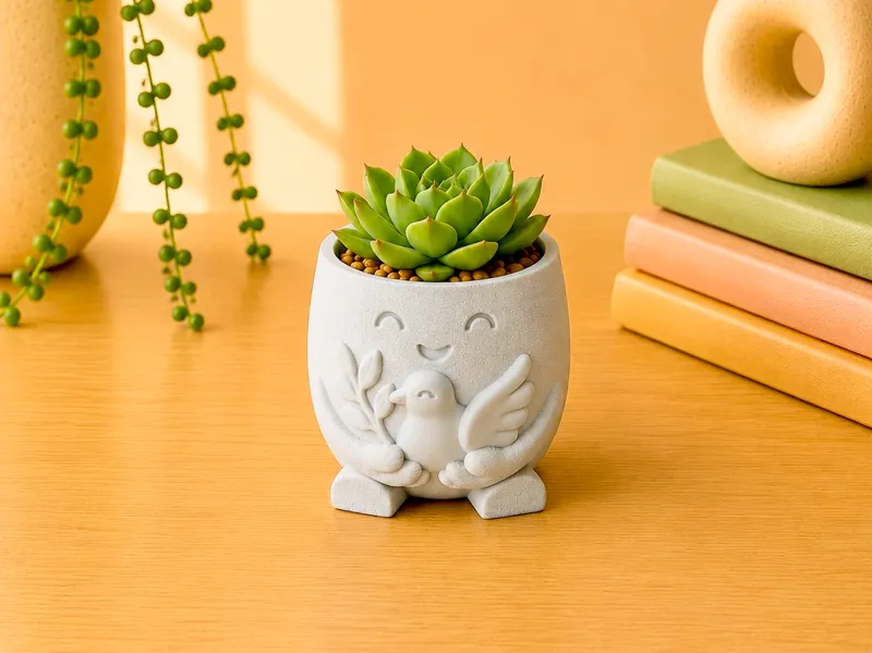 Mood Buddies Pot – Planter| Dove of peace