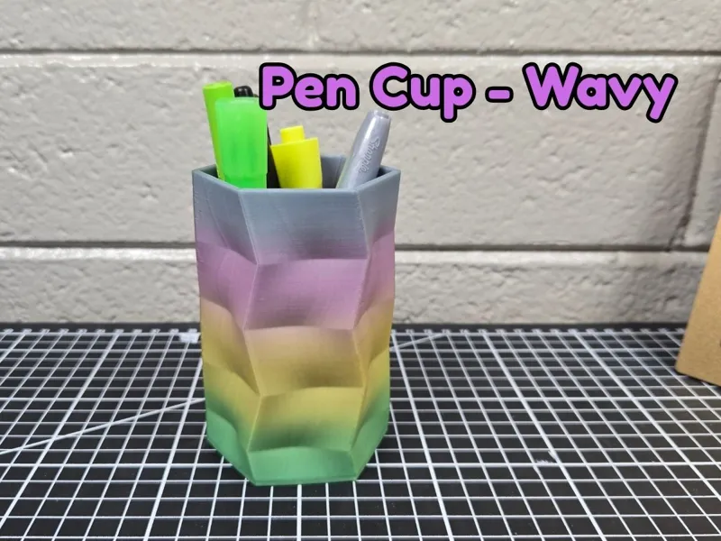 Pen Cup - Wavy