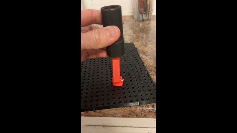 Flip Socket Peg Clip Holder 1/2" 3/8" For Toolgrid