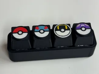 Pokeball combo keycaps