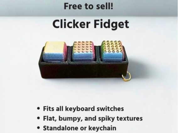 Free-To-Sell Textured Clicker Fidget