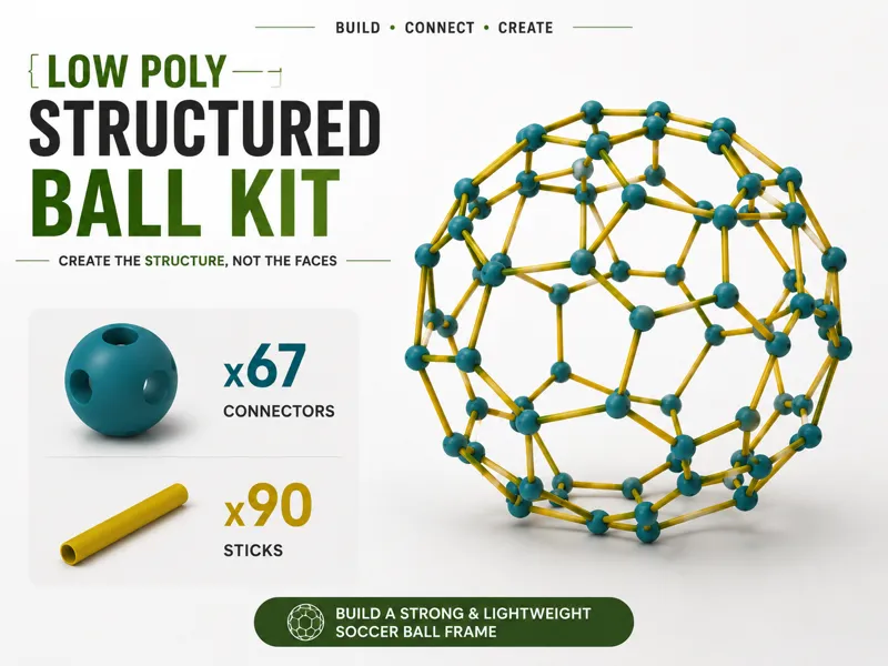 Stick & Node (Low Poly Soccer Ball Kit)