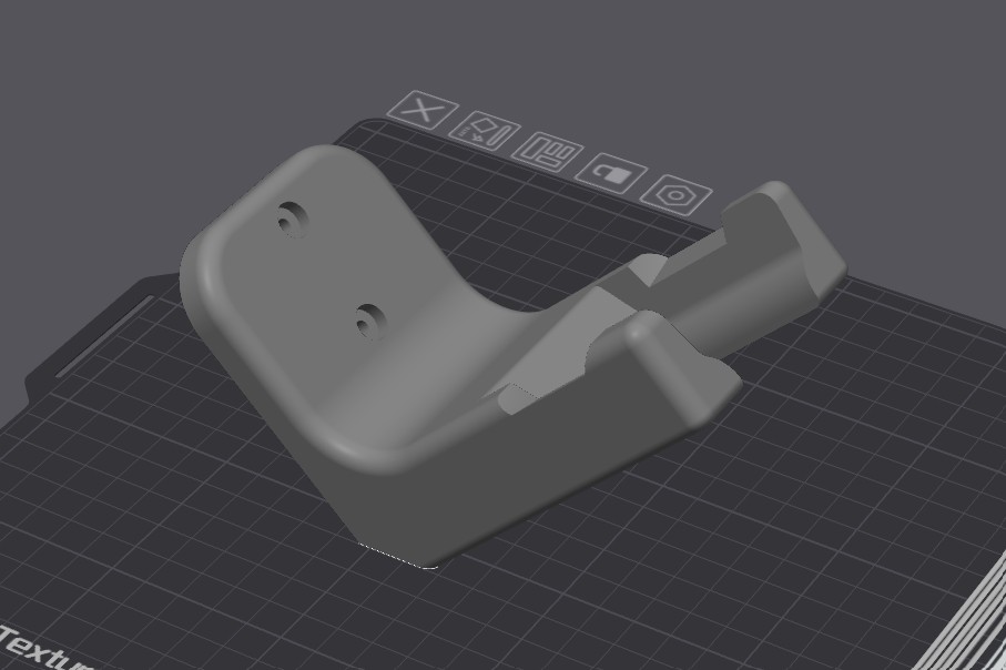 Miniatura 2 do modelo 3D String Trimmer Wall Mount Bracket