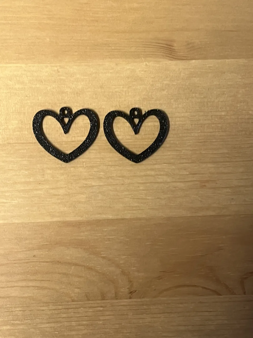 heart earrings view 2