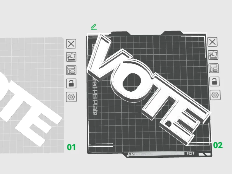 Vote LED sign