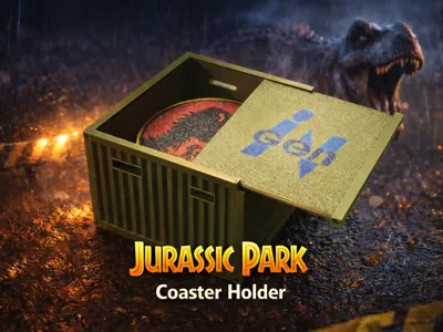 Jurassic Park Coaster Holder
