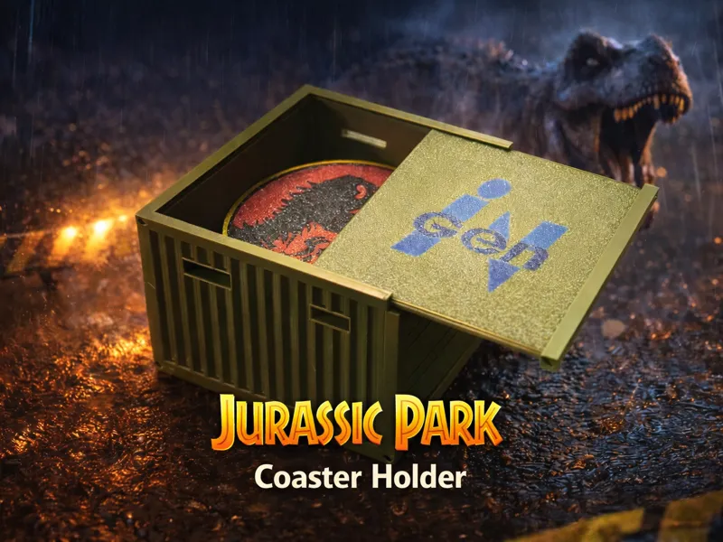 Jurassic Park Coaster Holder