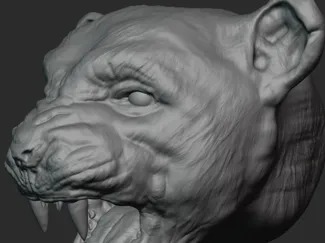 Panther bust
