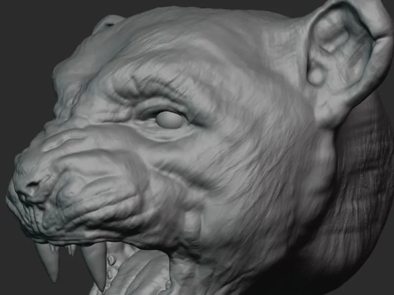 Panther bust
