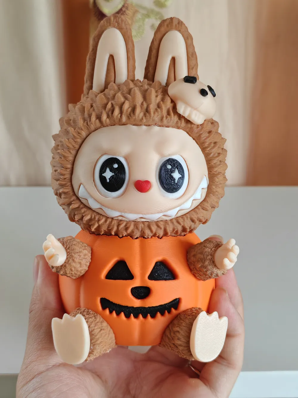 Labu Us labubus Labu Bu, Halloween sitting pumpkin (no AMS needed) - Free 3D ...
