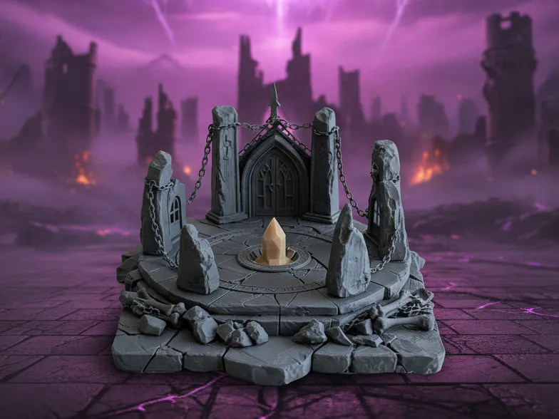 Sorcerers' Containment Shrine - RPG Miniature