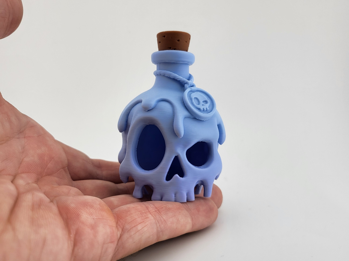 Halloween Skull Potion Bottle | Spooky Witch Decor - 1