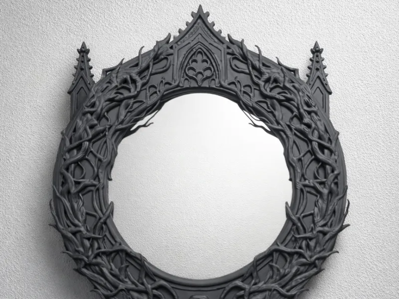 Gothic Vine 5 Inch Mirror Frame