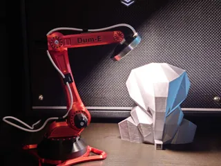 Dum-E the handy desk buddy. Lamp, stand, holder