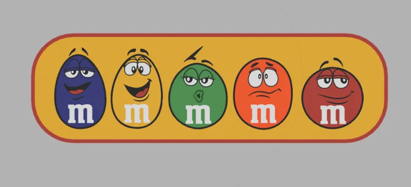 Wall Art M&M's Logo