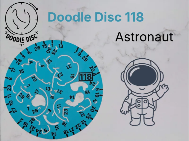 Doodle Disc 118 Astronaut