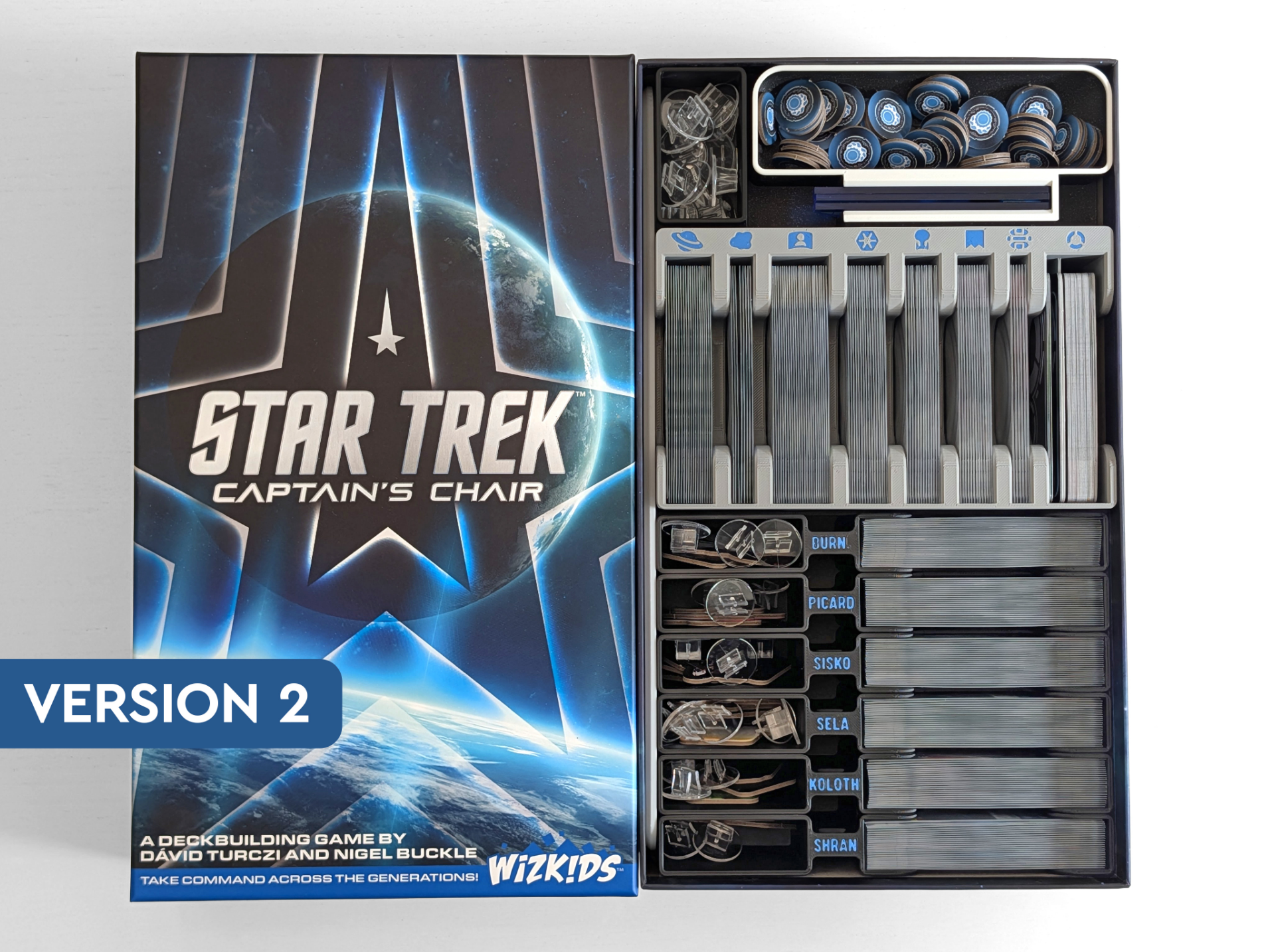 Star Trek: Captain's Chair - Organizer Insert - V2 - Free 3D Print