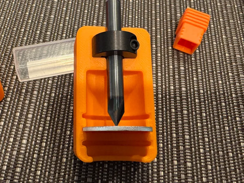 Adjustable CNC Bit Length Gauge for 1/4″ Shank