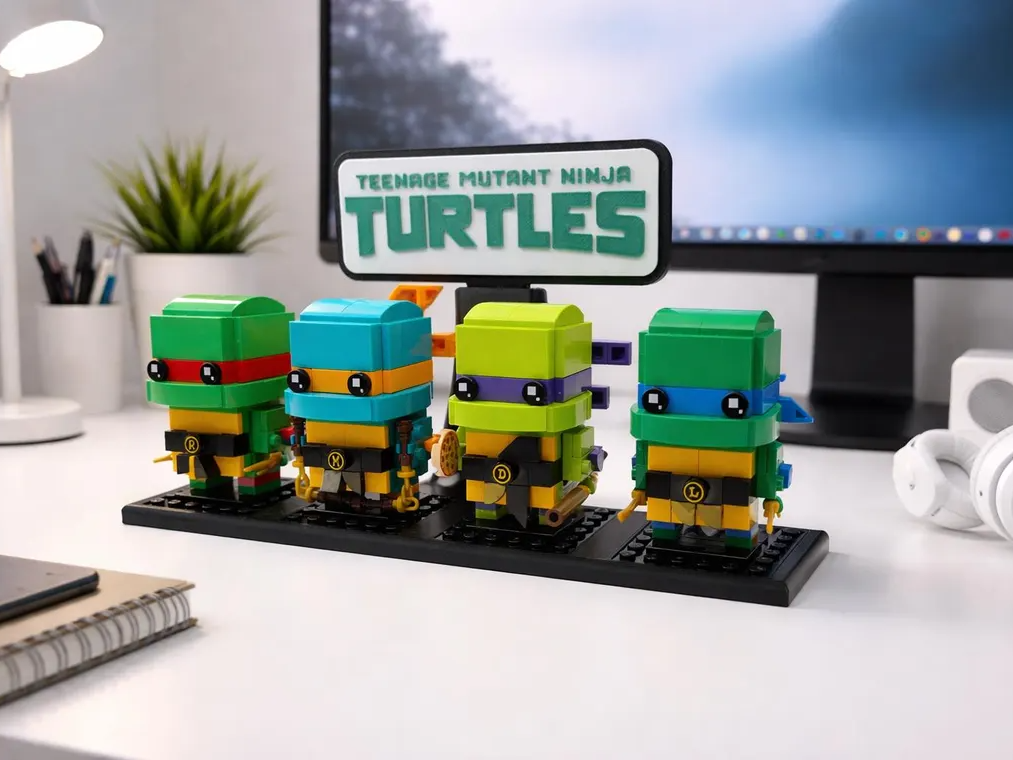 TEENAGE MUTANT NINJA TURTLE BRICKHEADZ DISPLAY