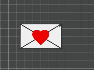 Love letter keychain
