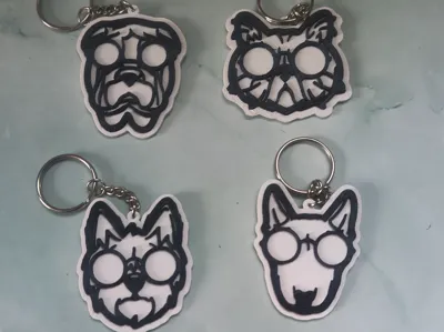 Pet Keychains – Series 7 (4 Models)